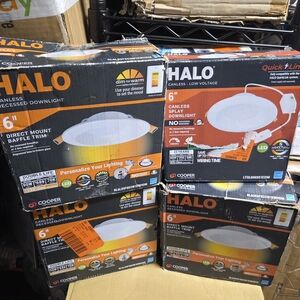 Halo White and Orange LED Downlight